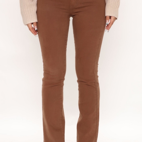 Fashion Nova Denim - Fashion Nova Brown Jeans 14
